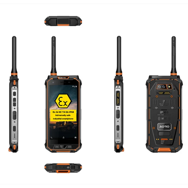 Industrial two-way radio atex 4g dmr Radio VHF/UHF ex proof cellphone waterproof rugged Smartphone Radio walkie talkie atex