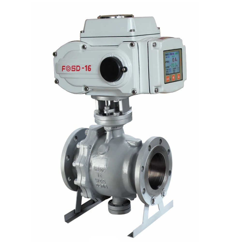 12V 24V DC 24V 110V 220V AC Flange Water Flow Control ball valve motorized ball valve control valve