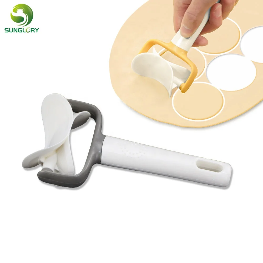Пластиковый шпатель для глазировки Круглый резак печенья режущее лезвие раскатки выпечки теста форма вареников пирога