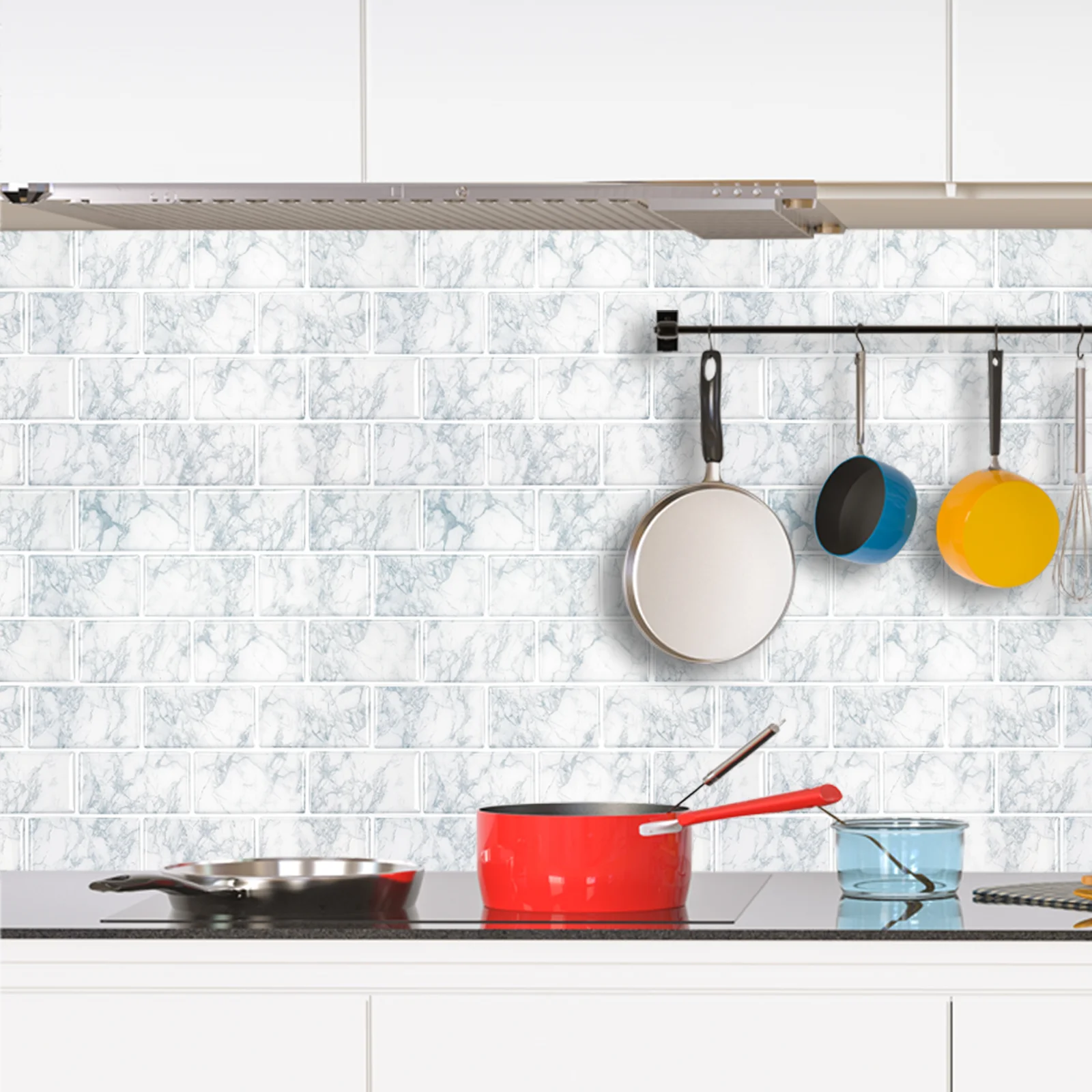 Пользовательские 3d пилинг и палка кухонная плитка настенная бумага самоклеящаяся