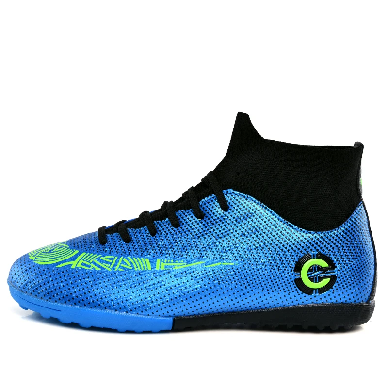 Factory price Children adults original turf FG training football boots high ankle professional TF  soccer shoes