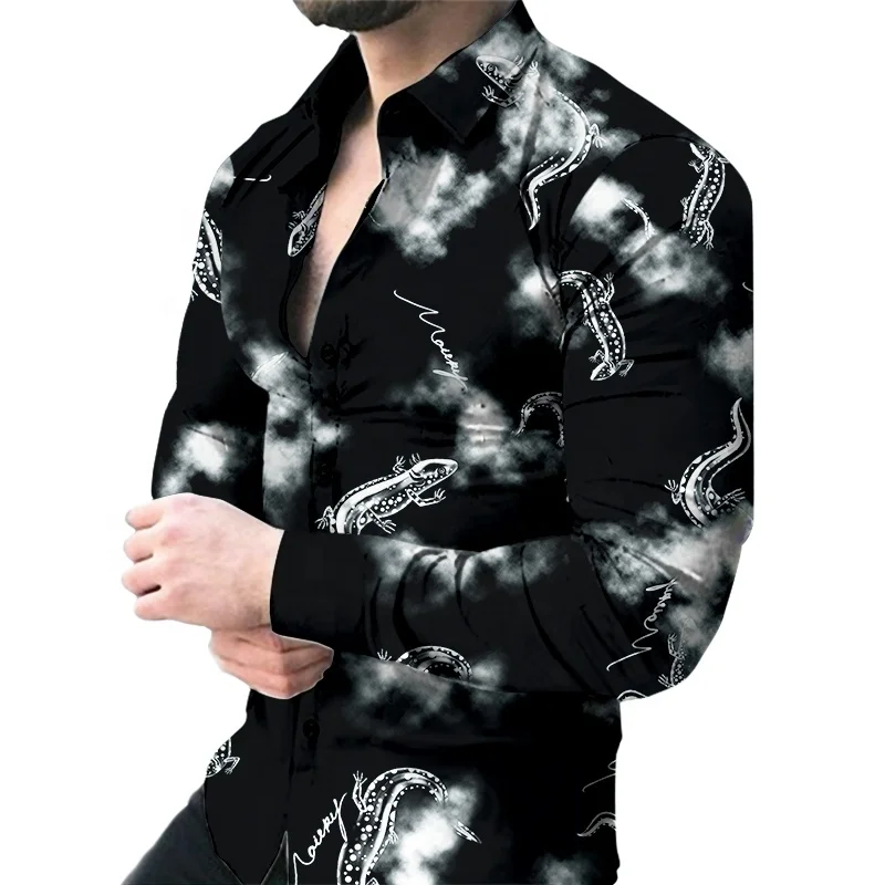 latest style design 3d sublimation casual business shirt quick dry shirt for man