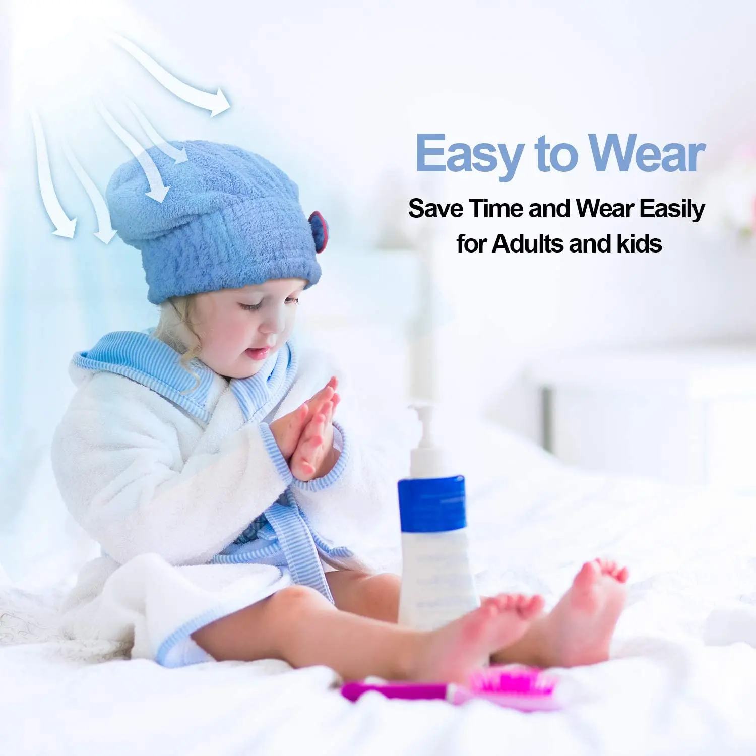 high water absorbency spa hair drying turban