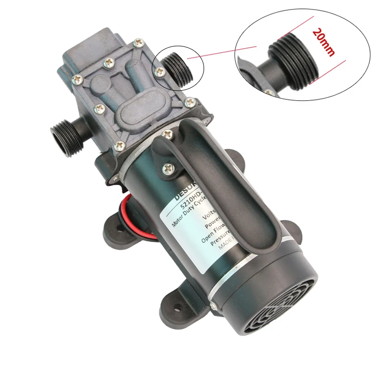 12 Вольт 100 ватт Dc Высокое давление мини Электрический Всасывающий диафрагменный портативный водяной насос