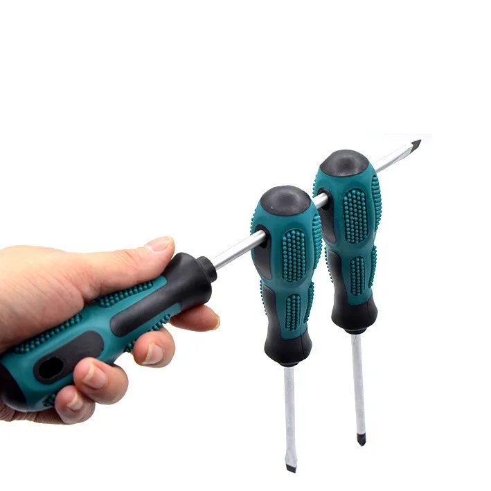 7-Piece Screwdriver Set Electric Power Source Phillips One Word Manufacturer Supply Steel and Plastic Handle Bit