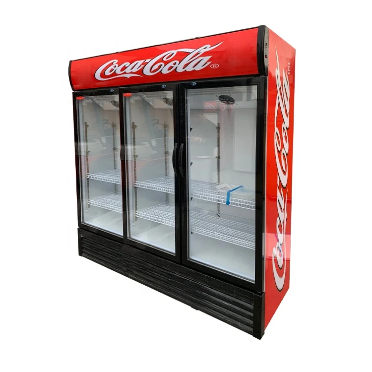 Commercial Refrigeration Equipment Display refrigerator showcase Red Bull Fridge For Sale