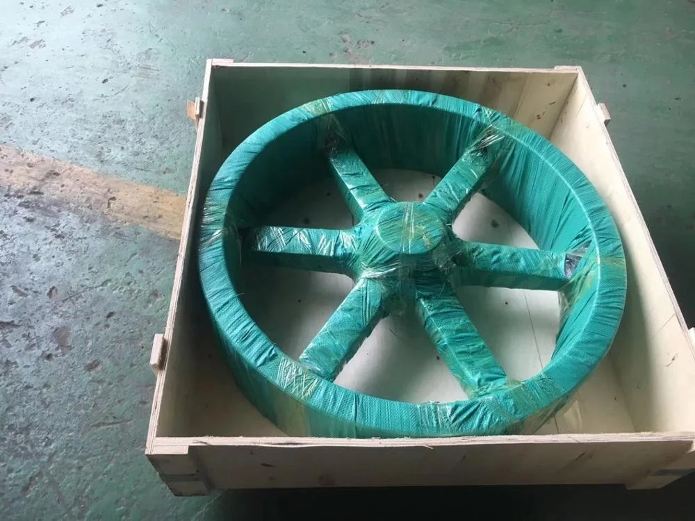 Luoyang Yogie Customized Large Big diameter V belt Steel casting Sheave flywheel pulley