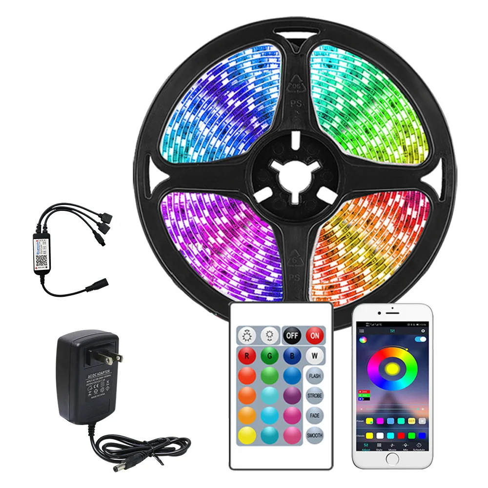 
Hot Sale 5M 24Key 12V IR Remote Control RGB Led Lights Strips 