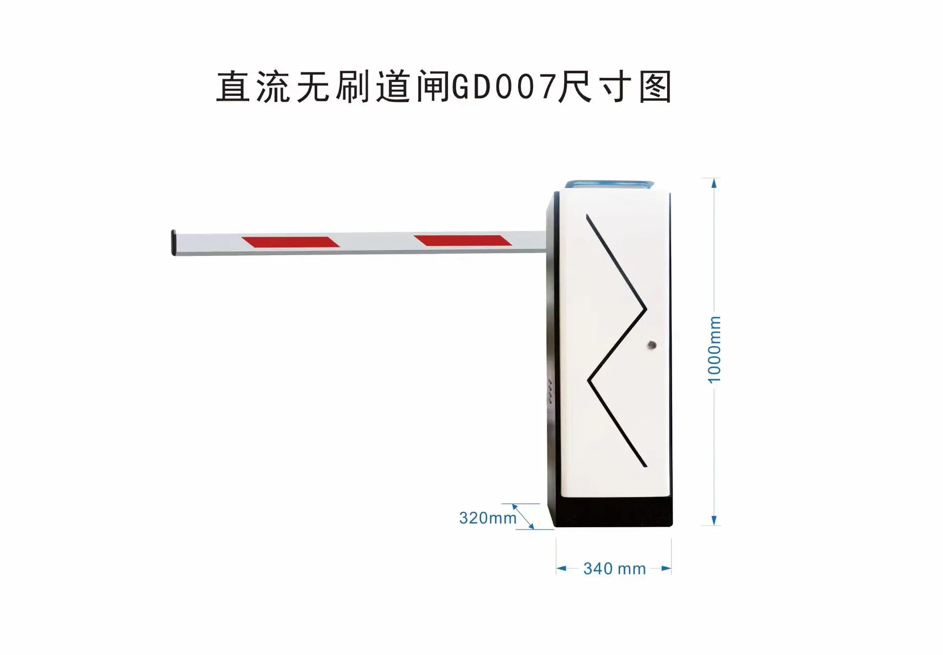 Automatic Swing & Drop Arm Barrier Gate Anti-Collision Road Guardrail Boom Parking Turnstile with Safety Features