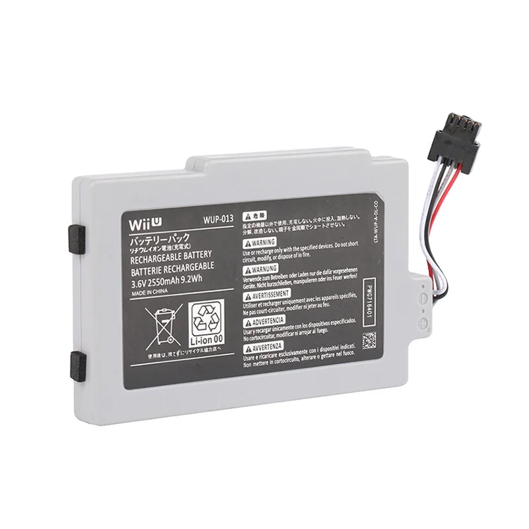 WUP-013 OEM ODM Custom Batteries Large Capacity 2550mah Gamestop Replacement For Wii U Gamepad High Capacity Battery Wup 013