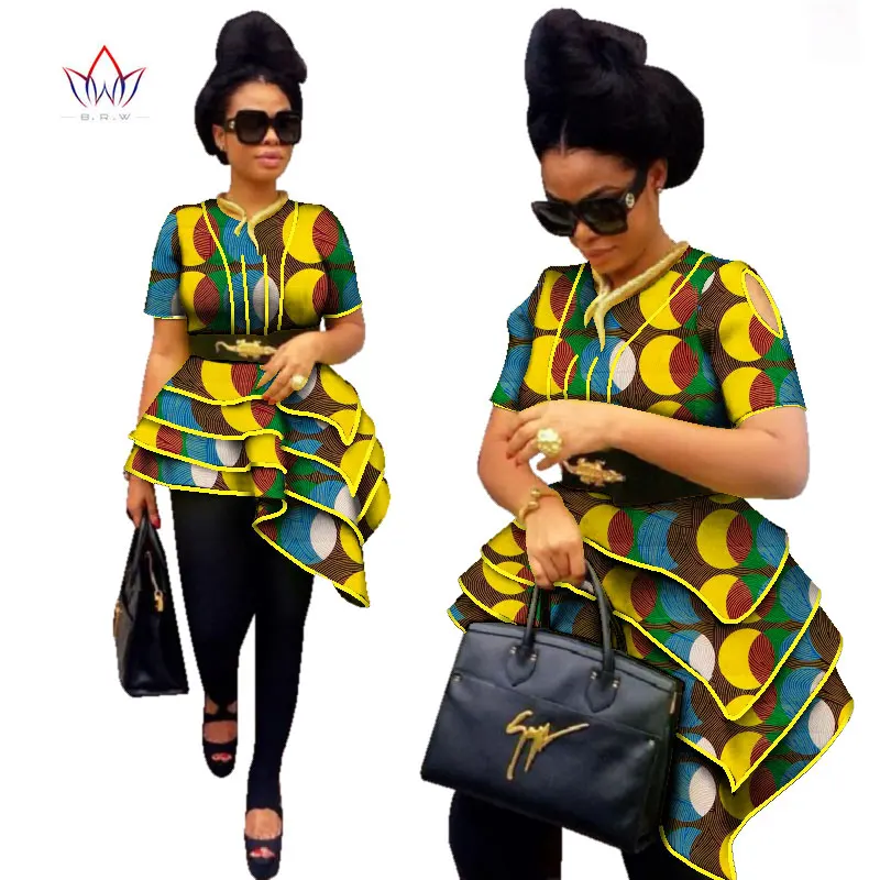 Africa Style Women Modern Fashions Womens Tops Dashiki African Print Tops Shirt Plus Size M-6XL Women Clothing WY2576
