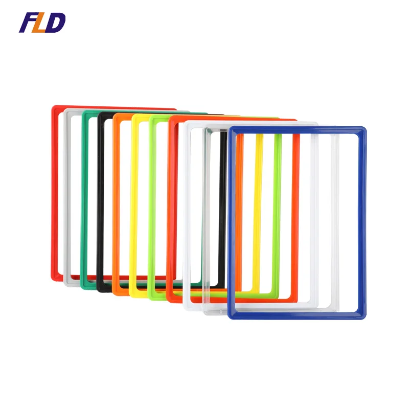 Supermarket Colourful Plastic Poster Frame Plastic Poster Board Frames