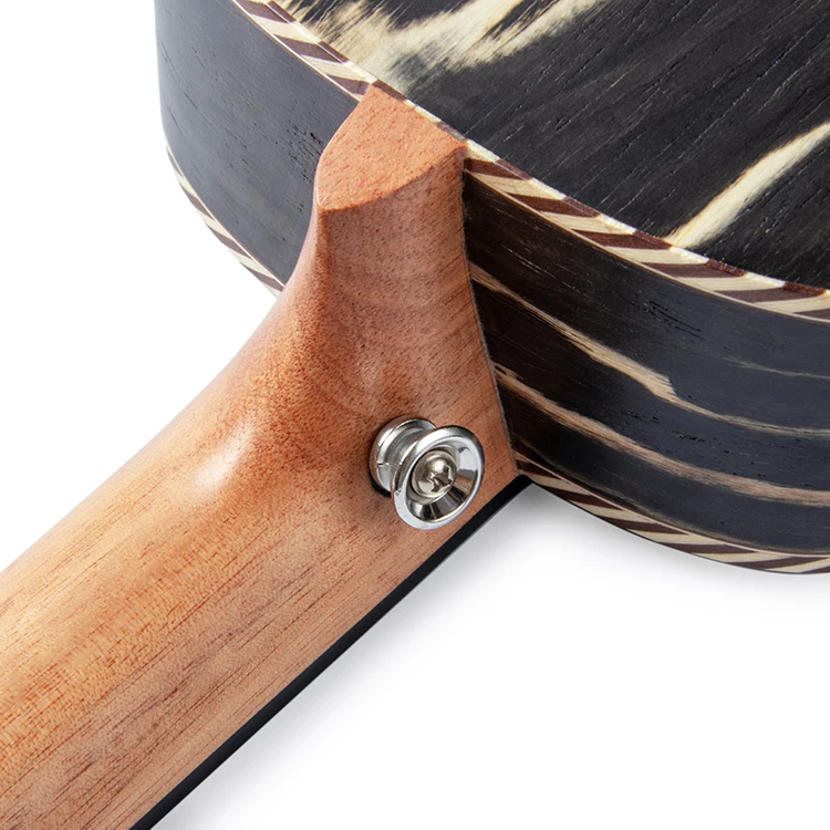 new design smiger brand 24 inch Tenical wood 4 strings black ukulele concierto