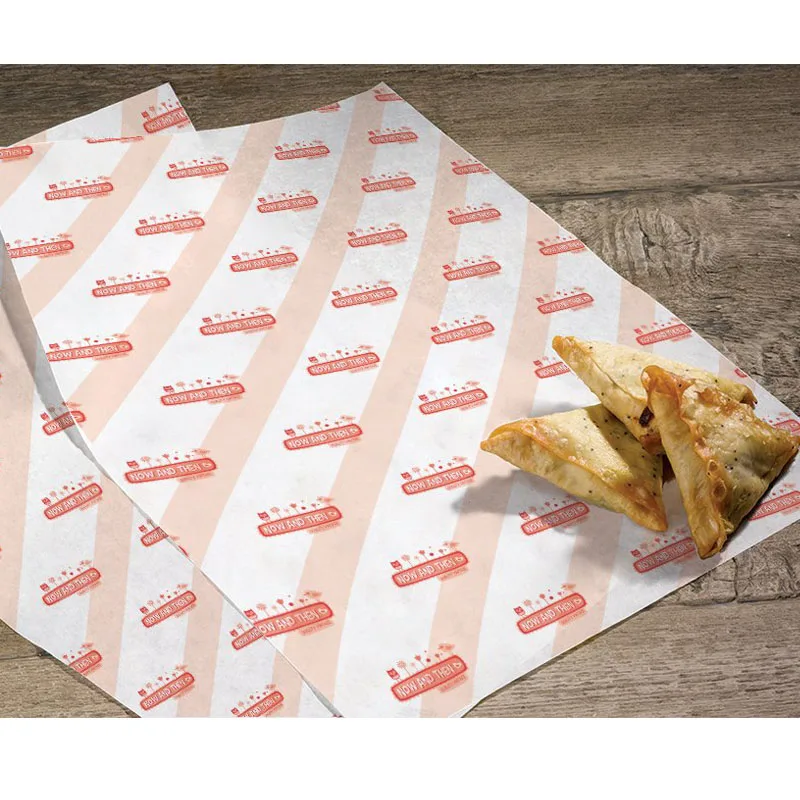 custom print logo wax paper for food high quality sandwich wrap paper wholesale deli wax paper
