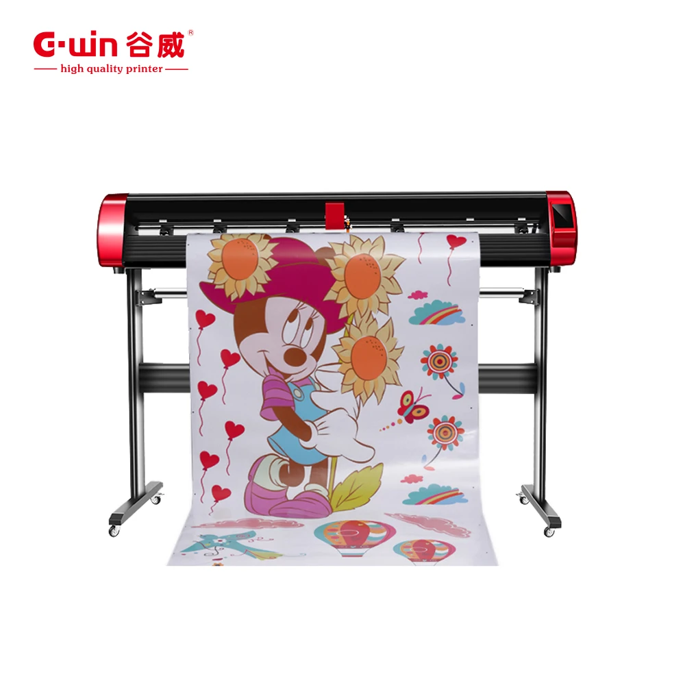 Gwin V24 High-Pressure Electric Cutting Plotter with Multi-Color Camera Positioning for Construction Printing Shops