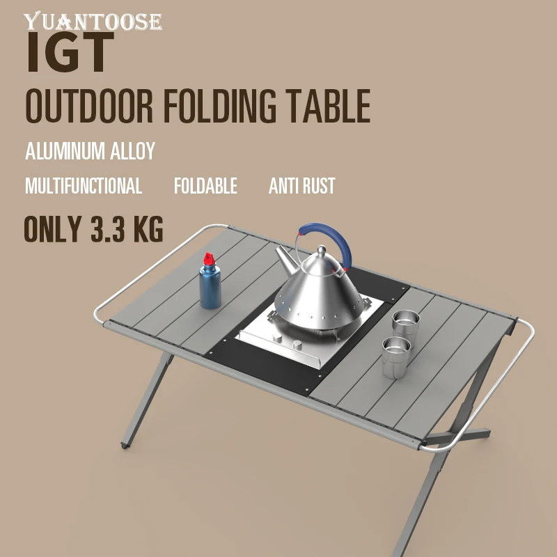 Multifunction Lightweight Camping Aluminum IGT Outdoor Folding Table
