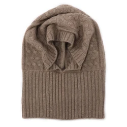 Scarf Baenie Customized Manufacture Top Quality 100%cashmere Hats Winter Custom Logo Hat Beanie