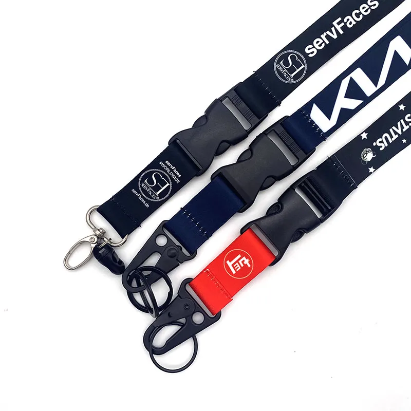 Customized Polyester Sleeve ID Card Holder Phone Case Lanyard