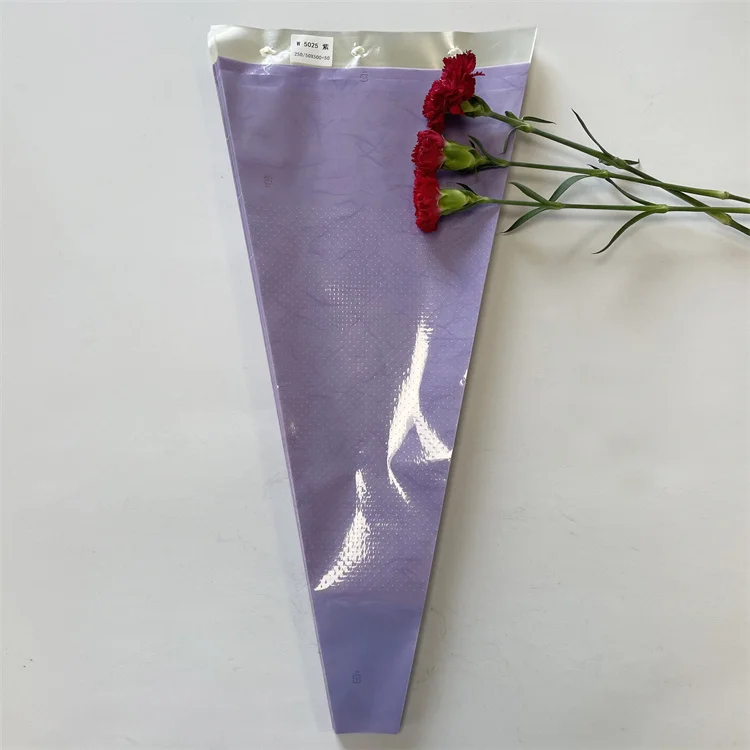 Hot sale exquisite bouquet bag transparent waterproof simple flower packaging bag