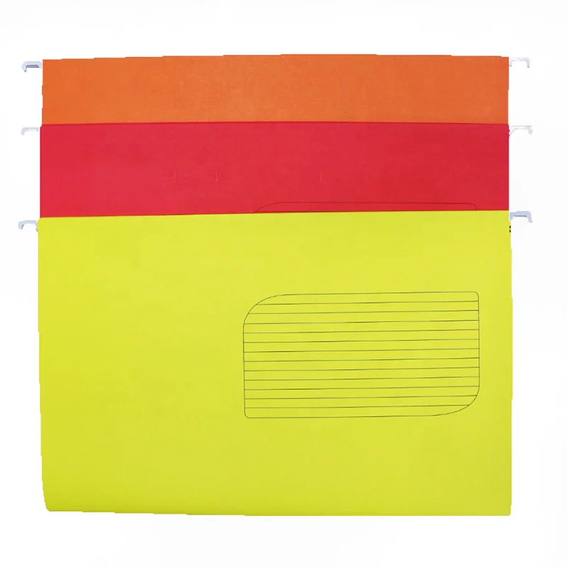 
Paper Hanging File Folder A4 Size File Folder Colored Custom logo Hanging Labor folder 