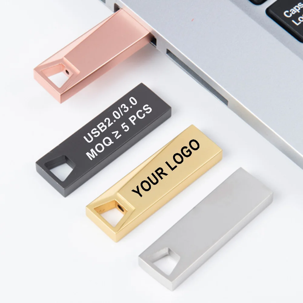 Super Mini 3.0 Rectangle Metal Usb Flash Driver 8gb 64gb 16gb 32gb 128gb For Computer Use Cheap 2.0 Pen Driver with Custom Logo