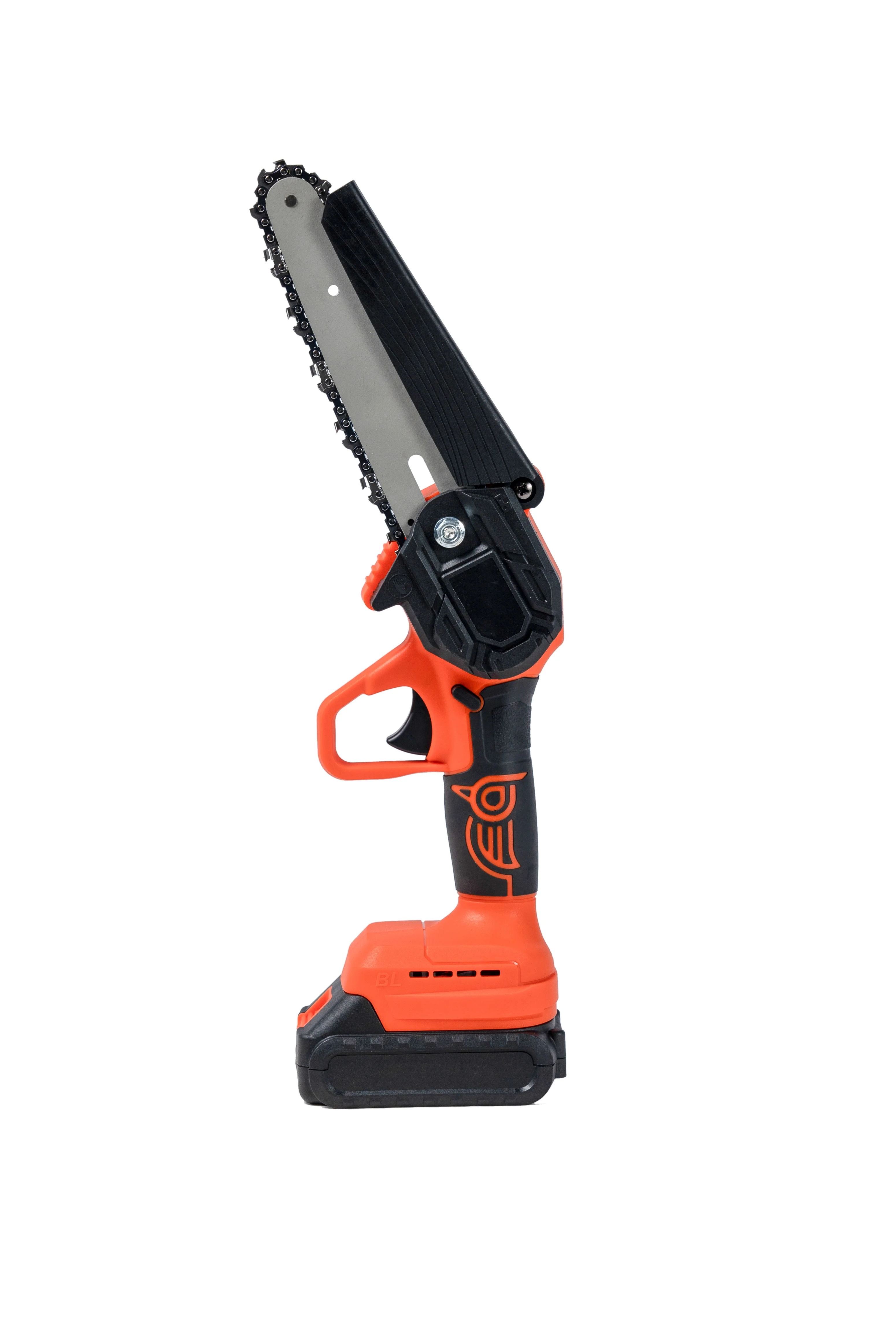 OEM 21V Bird Style Cordless Mini Electric Chainsaw 6-Inch Hand Chain Saw Corrosion-Resistant 185mm Steel Plastic Blade DIY