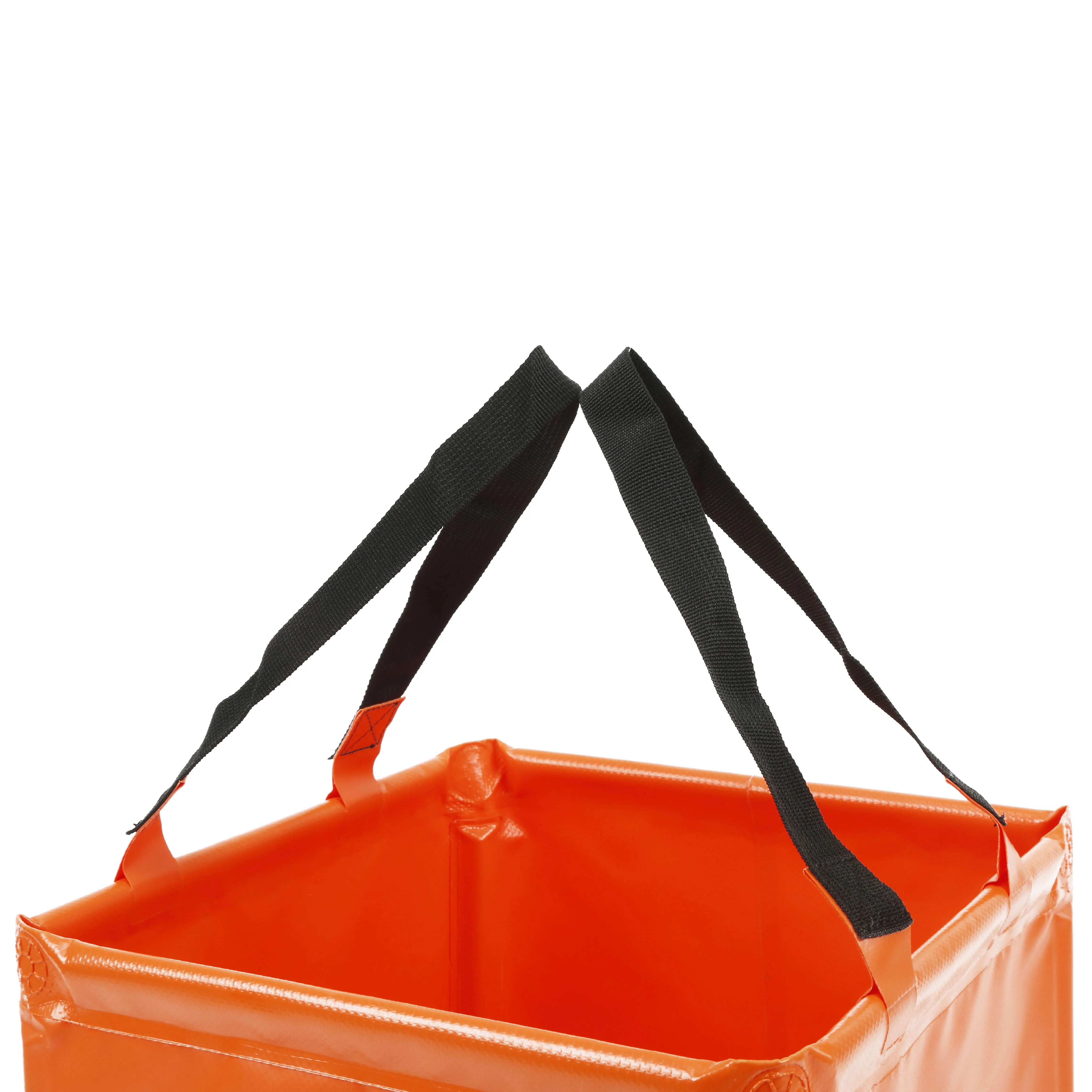 KingGear Custom Printed Lightweight Compact Portable Folding Water Container Camping Collapsible Square Bucket