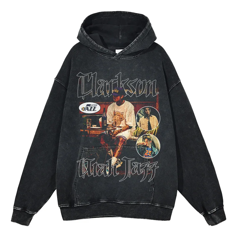 Heavyweight Customization High Quality Vintage Acid Wash Oversized Hoodie Manufacturer Unisex Custom Sweatshirts Mens Hoodies