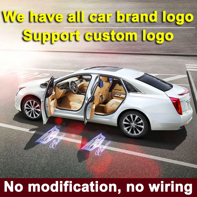 Car-styling Universal Wireless Car Door Led Welcome Projector Logo Ghost Shadow Night Light Car Accessories for Lada
