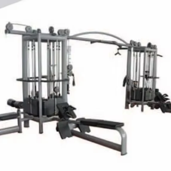 LZX-2053 Pin Loaded 8 Station Multi Station Full Set Commercial Gym Equipment With Best Brand