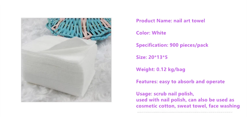 Оптовая продажа, ватные тампоны для снятия макияжа, Сверхмягкие хлопковые волокна, 900 штук, другие товары для ногтей, ватные тампоны для снятия макияжа
