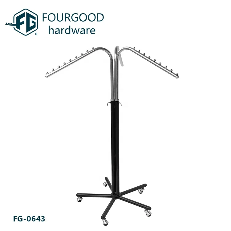 Display equipments metal clothes racks and stands granite display rack