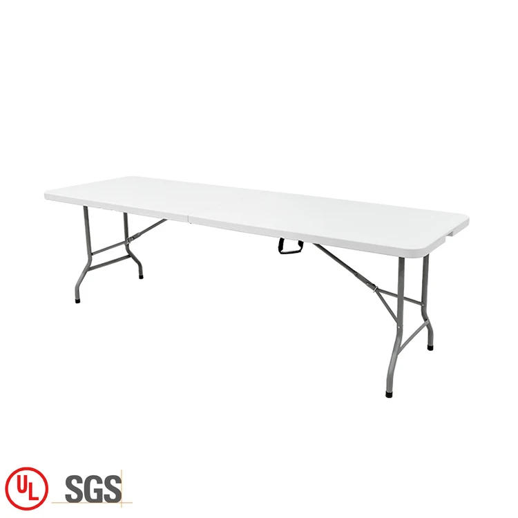 Wholesale modern 8ft plastic folding table outdoor wedding garden hdpe white foldable table for events party