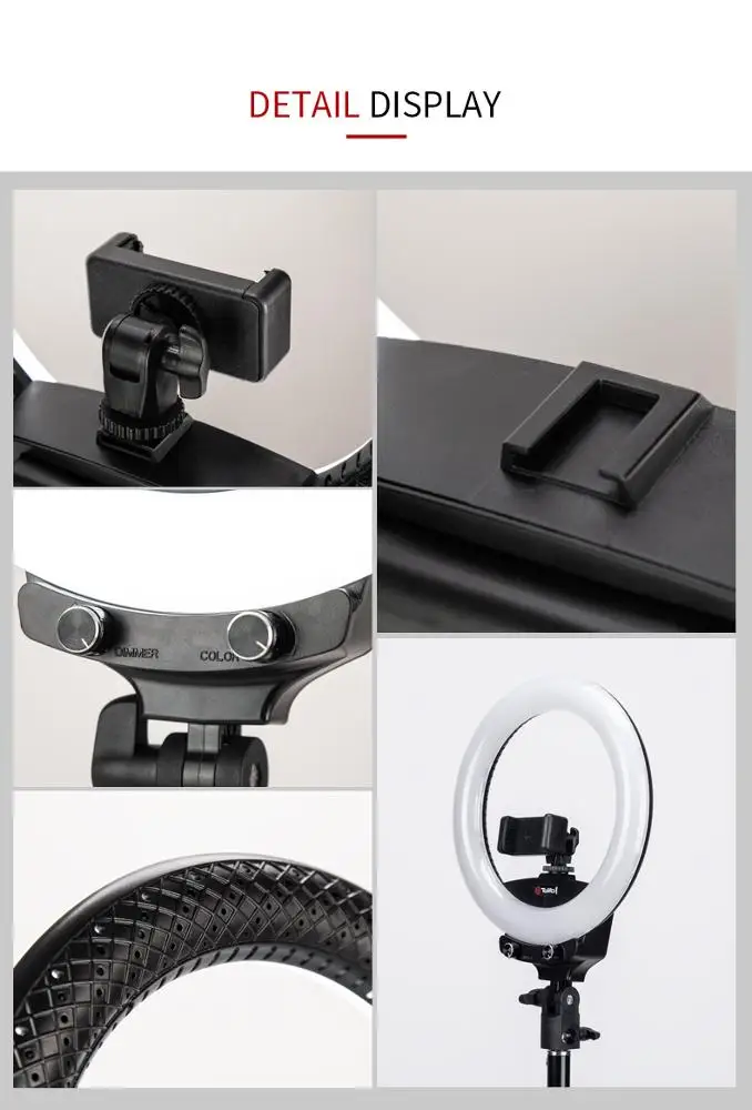 Tolifo новые 22 Вт 10 дюймов USB зарядка светодиодные кольца фотографическое освещение для селфи видео стрельба