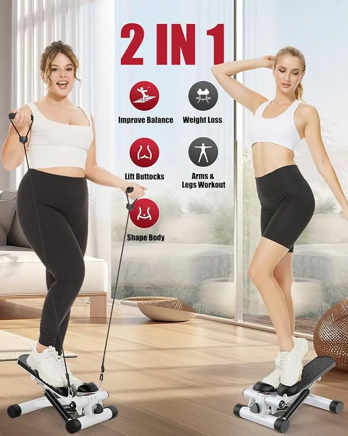 2024 Hot Sale Mini Stepper with Ropes and Motor Custom Twist Exercise Machine for Home Gym Fitness
