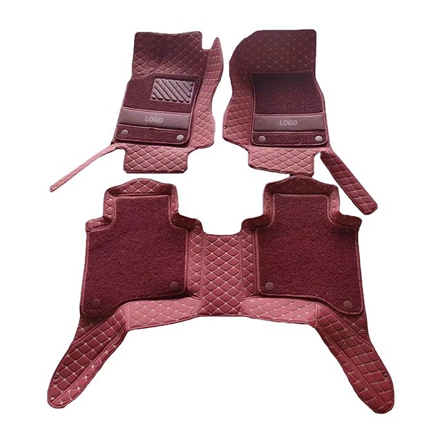 Best price premium fit car floor matting double layer protection car mats for toyota hilux diesel pickup 4x4