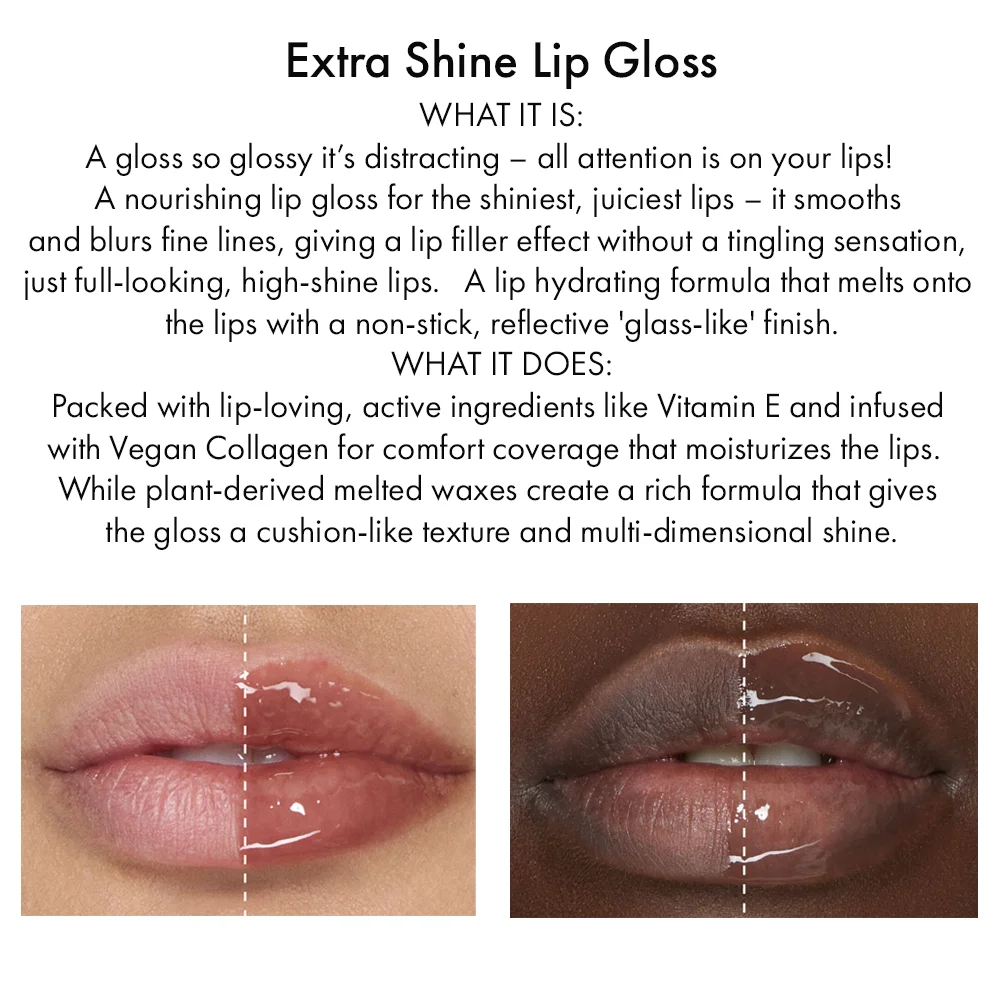 Custom luxury metal applicator 15g lipgloss packaging super shine glossy lip gloss private label