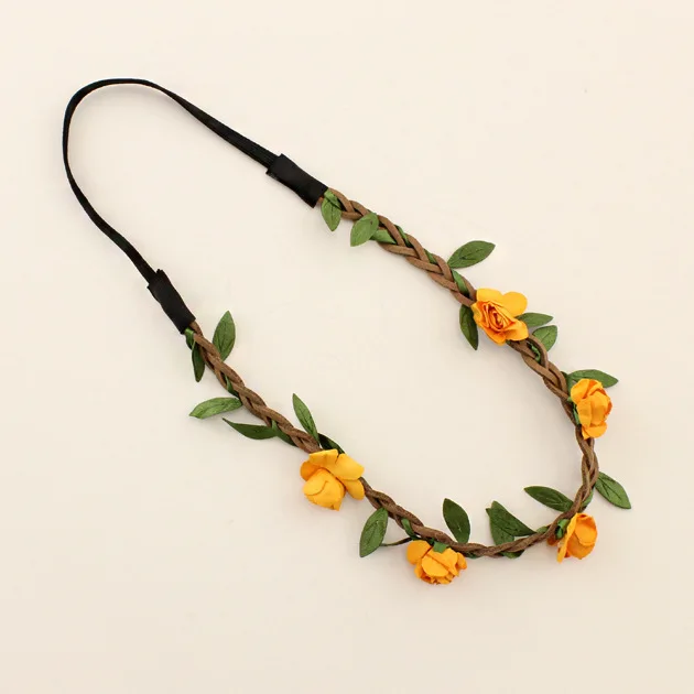 
Bohemian Flower Wreath Hair Band Floral Garland Headdress Wholesale Festival Dance Beach Photography Santa Flowers Garlands 