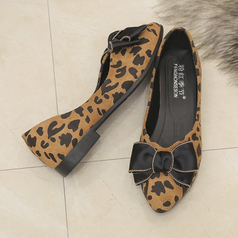High Quality Comfortable Rubber Sole Sexy Women Pointed Toe Bow Flat Shoes For Ladies