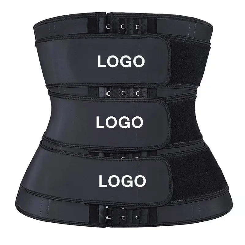 New Reducing Girdles Women Slimming Workout Compression Triple Belt Neoprene Waist Trimmer Custom Logo Waist Trainer For Ladies