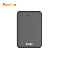 Mini Power Bank 5000Mah Portable Battery double USB Powerbank 5000 Mah credit card size Battery mobile power banks