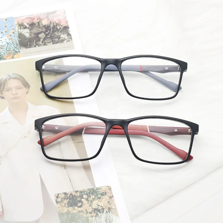 Square Type Eyewear Private Label TR90 Eyeglasses Frames Optical Glasses Mens