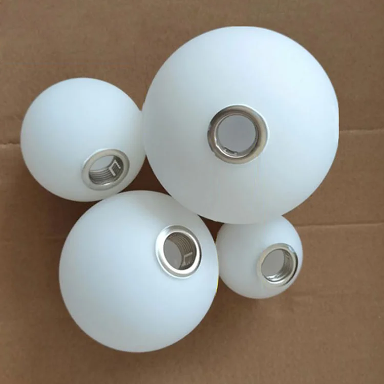 Hand Blown Screw Frosted Opal White Glass Globe Lamp Shade with G9 Aluminum Thread