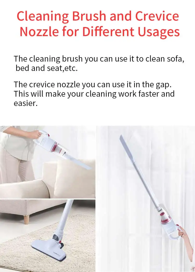 Bagless Silent Corded Stick Vacuum Cleaner