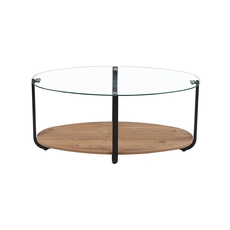 Free Sample Engine Wooden Modern Circle Clock Gemstone Mirrored Diamond Marble Effect Epoxy Coffee Table