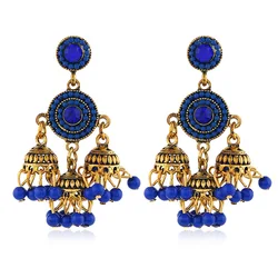 2020 модные серьги с кисточками из бисера для женщин серьги ручной работы Jhumka Brincos этнические Винтажные Ювелирные Изделия