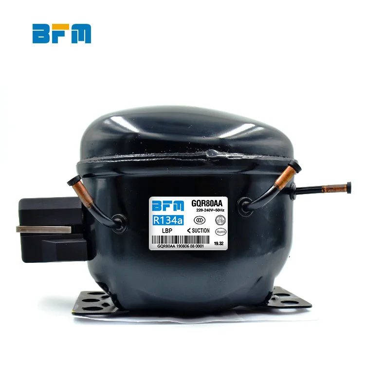 
BFM GQR80AA 220/240V/50Hz GQR80AG 220-240/50~60HZ R134a refrigeration compressor for refrigerator Display cabinets freezers 