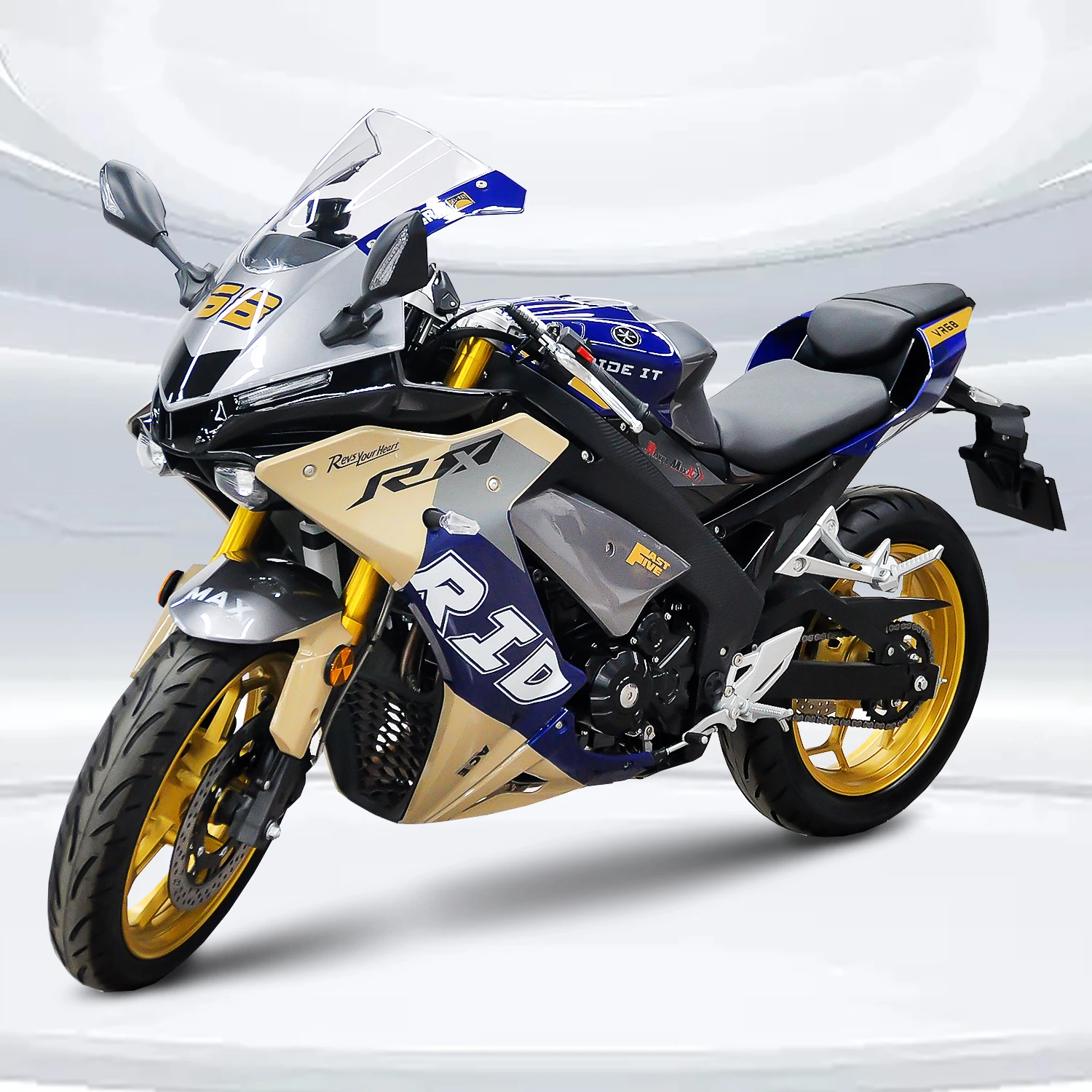 Hot Selling R1 250CC Good Performance Air-Cooled Motorcycle EFI ABS Brushless 4-Stroke Engine gasoline Fuel