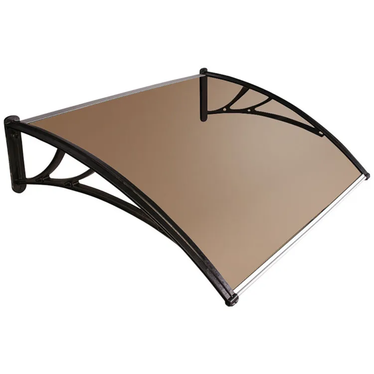 hot Outdoor Clear Arched Polycarbonate Window Door Awning Shade Canopy pc solid sheet  Plastic stent window  awning