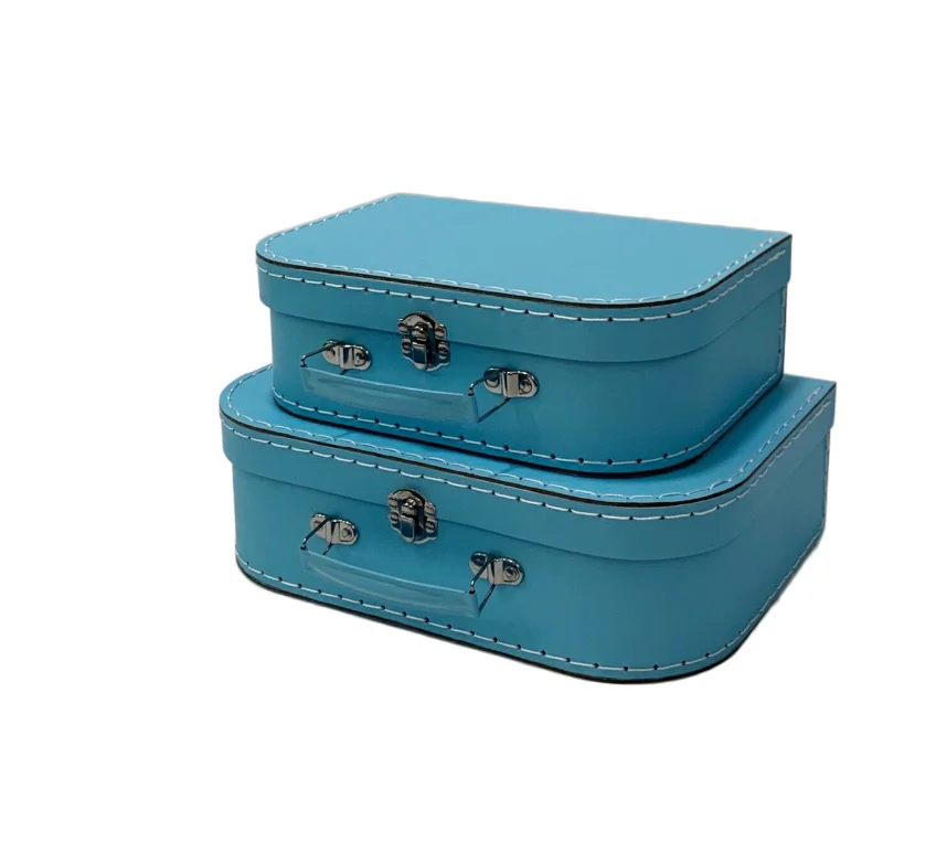 Luxury Small Sewing Suitcase Gift Box Pulp Cardboard Paper with Handle Coated for Chemical & Print Industrial Use